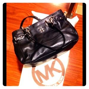 Michael Kors Black Leather Handbag