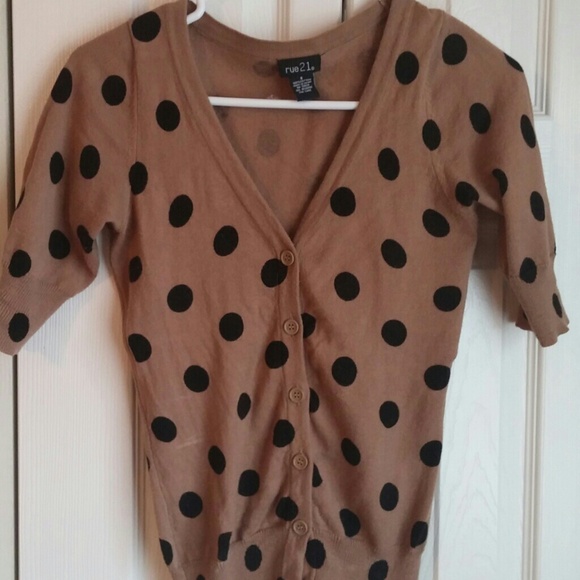 Rue 21 Polka Dot Cardigan