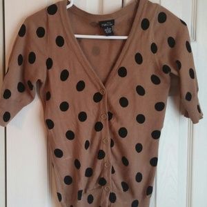 Rue 21 Polka Dot Cardigan
