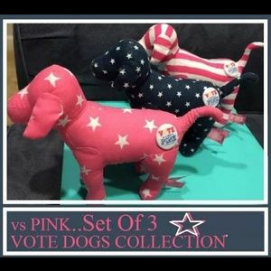 ***SOLD*** VS PINK set of 3 full size mini dogs