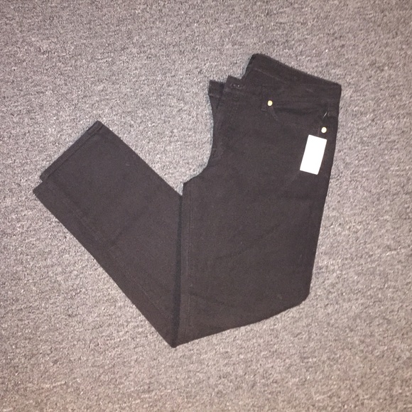 7 For All Mankind black skinny leg jeans