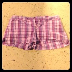 Adorable plaid shorts!