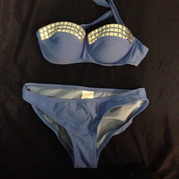 Blue Studded Bikini 👙