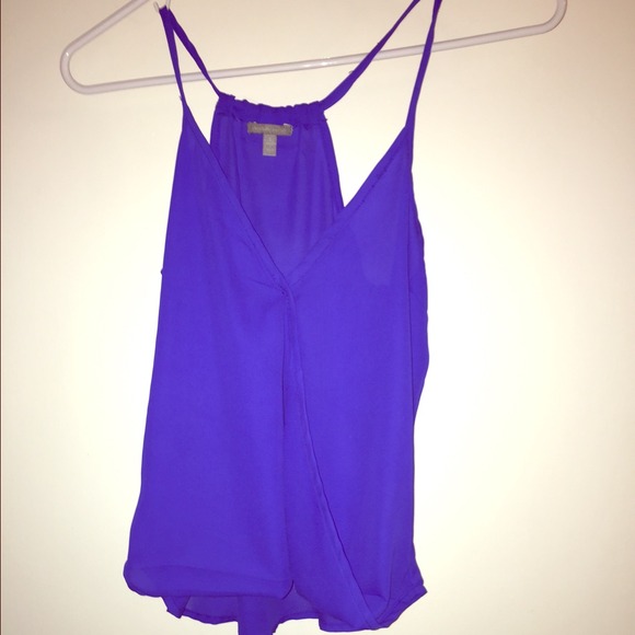 Charlotte Russe cobalt sheer top