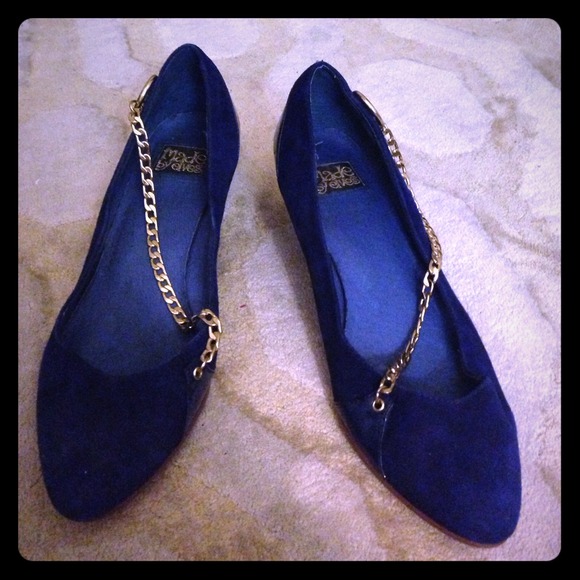 UO Cobalt Flats with Chain Detail