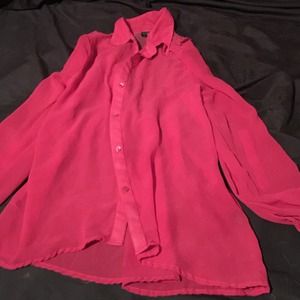 Pink sheet dress top