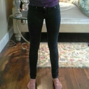 Size 1 long charcoal color skinny jeans