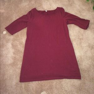 3/4 Sleeve Shirt Dress 2X