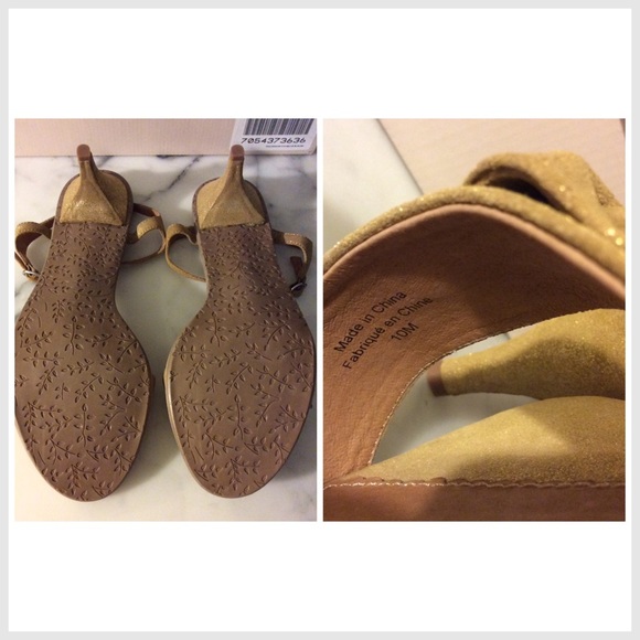 ❌SOLD❌ Anthro NEW 10 9.5 GoldenCupKittenHeel ✨ - Picture 4 of 4