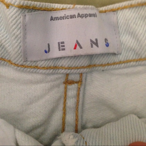 ✨SOLD✨American Apparel Light Cuffed High Waisted - Picture 4 of 4