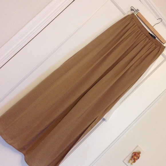 SOLD Zara maxi skirt with side slit sold