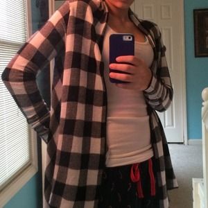 Super cute checkered pattern sweater.