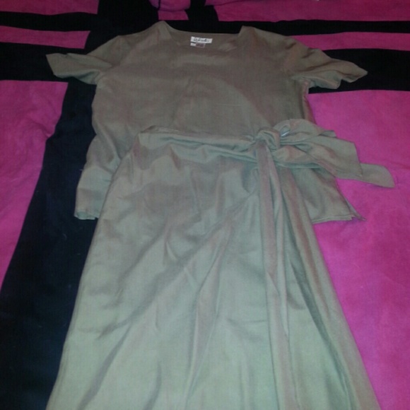 Wrap skirt with matching top