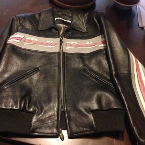 Black leather Pelle Pelle coat