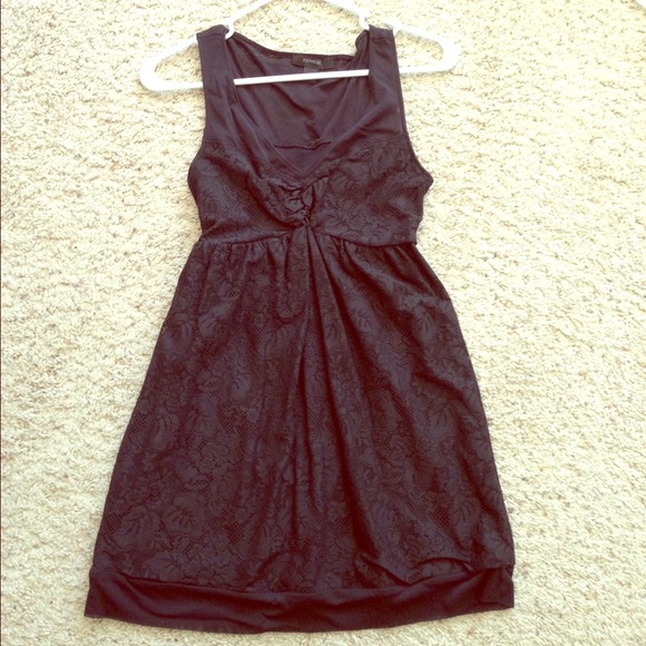 Express Black Lace mesh dress