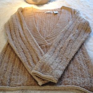 Deep "V" pullover sweater