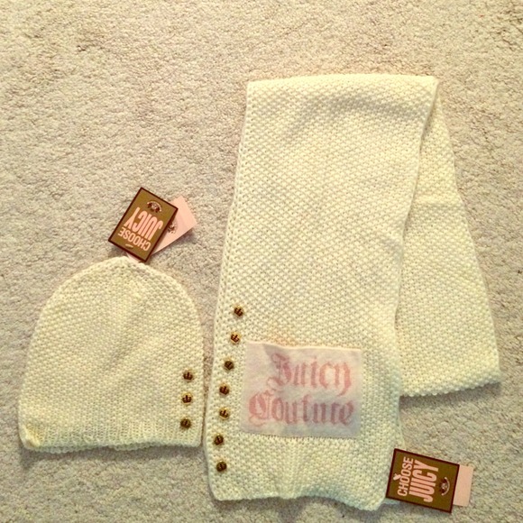 juicy couture hat and scarf