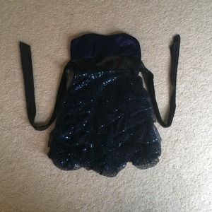Blue sparkly homecoming dress