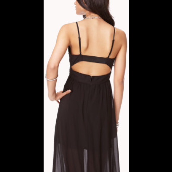 ❌BUNDLED❌ NWT! Black/Cream Maxi Dress. - Picture 2 of 4