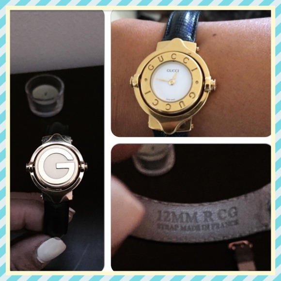 Authentic black/gold Gucci watch