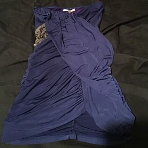 Blue Mini Jeweled Dress