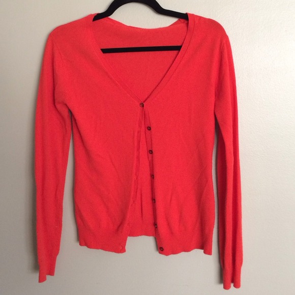 Red/Orange cardigan- size small