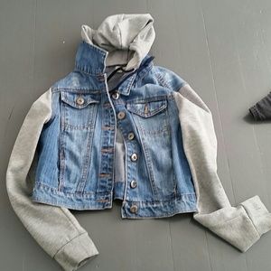 Jean jacket sweater
