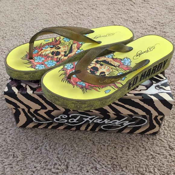 Ed Hardy Flip Flops