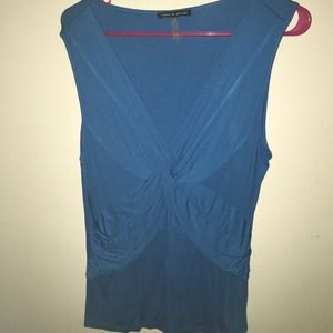 Aqua knot tank top