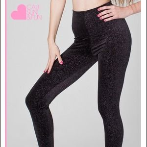 Stretch Velvet Legging (Black Stardust)