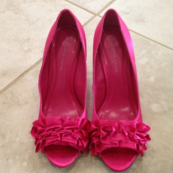 Hot pink heels. Wore one time!