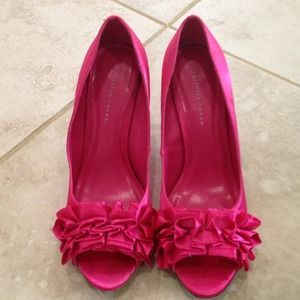 Hot pink heels. Wore one time!