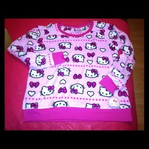 Brand new hello kitty pink warm sweater