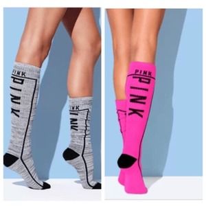 Brand new 2 pairs Victoria's Secret Pink Socks