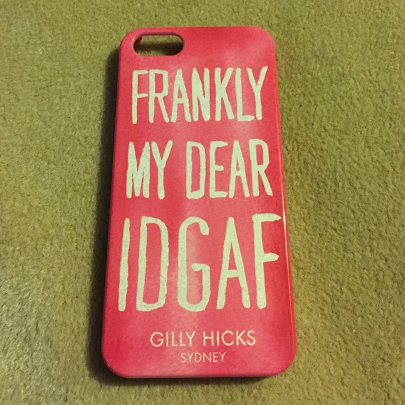Gilly Hicks Accessories - Gilly Hicks iPhone 5 / 5S Pink Glitter Case