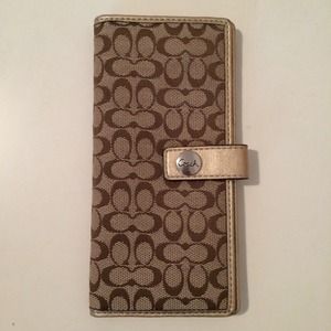 A Coach wallet.