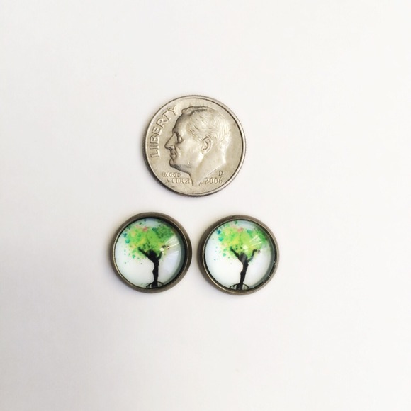 3 for 15🎀bronze tone tree of life earrings - Picture 3 of 6