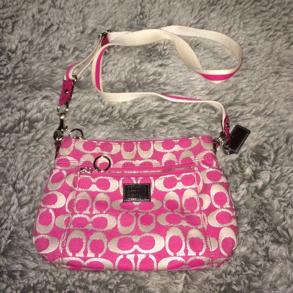 Pink Coach Crossbody Purse