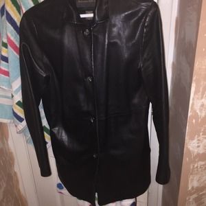Black Leather Coat