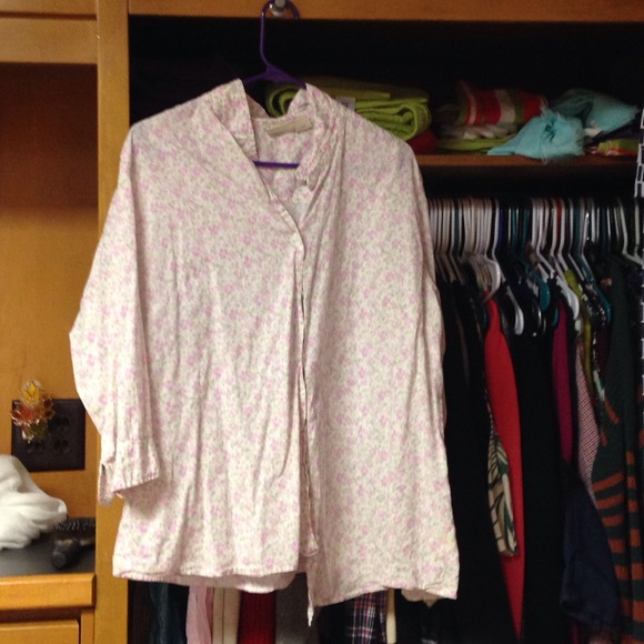 Floral button down shirt