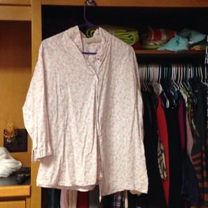 Floral button down shirt