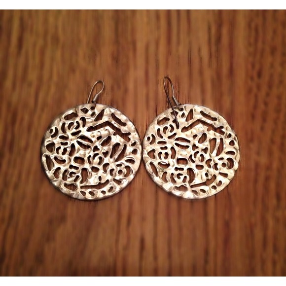 Silver Filigree Medallion earrings
