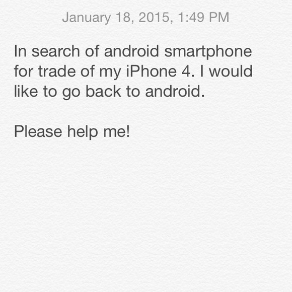 In need of android smartphone - Picture 1 of 1