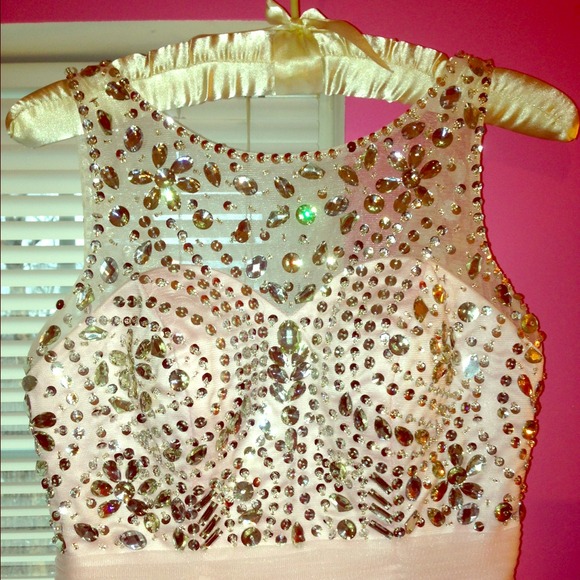 Soft pink homecoming/cocktail dress.