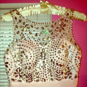 Soft pink homecoming/cocktail dress.