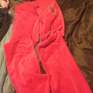 Juicy Couture pink velour track pants & jacket