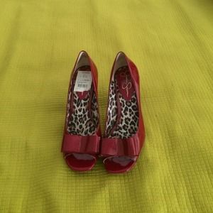 Deep red Jessica Simpson shoes