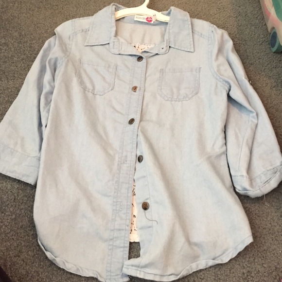 Lace back, button up