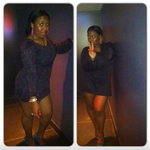 Sparkly multi color dress