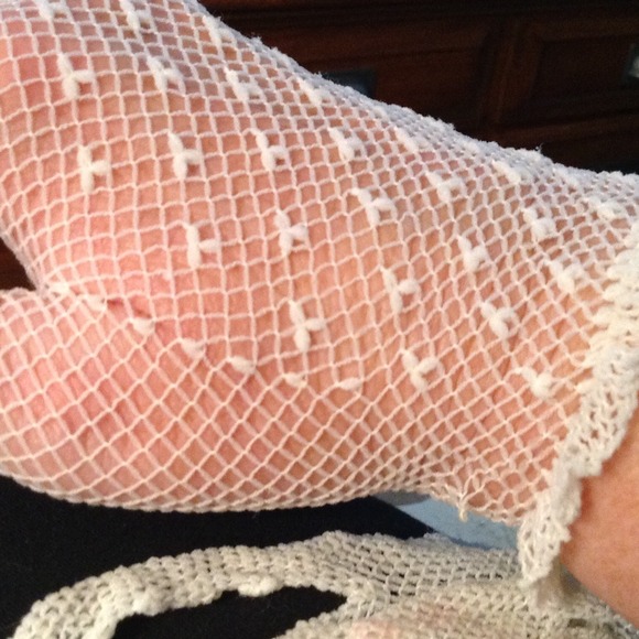 Vintage netting gloves!